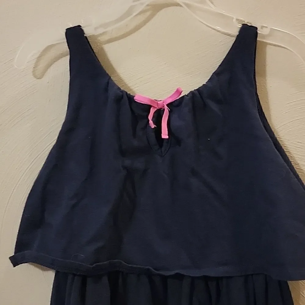 OSHKOSH B'GOSH OKBG NAVY BLUE SLEEVELESS DRESS, SIZE 7